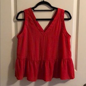 Loft peplum tank - size small